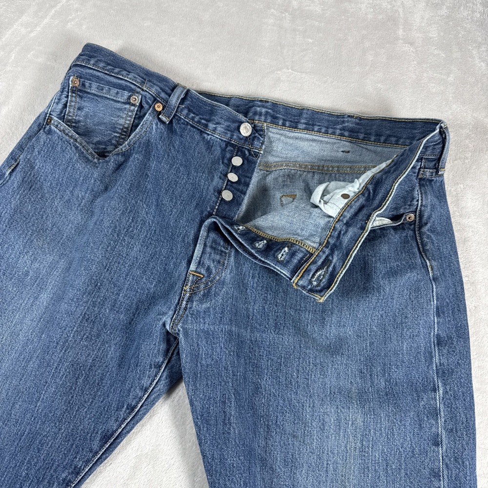 Levi's 501 Button Fly Jeans Med Wash Men's Size 40X30